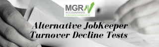 Alternative JobKeeper Turnover Decline Tests